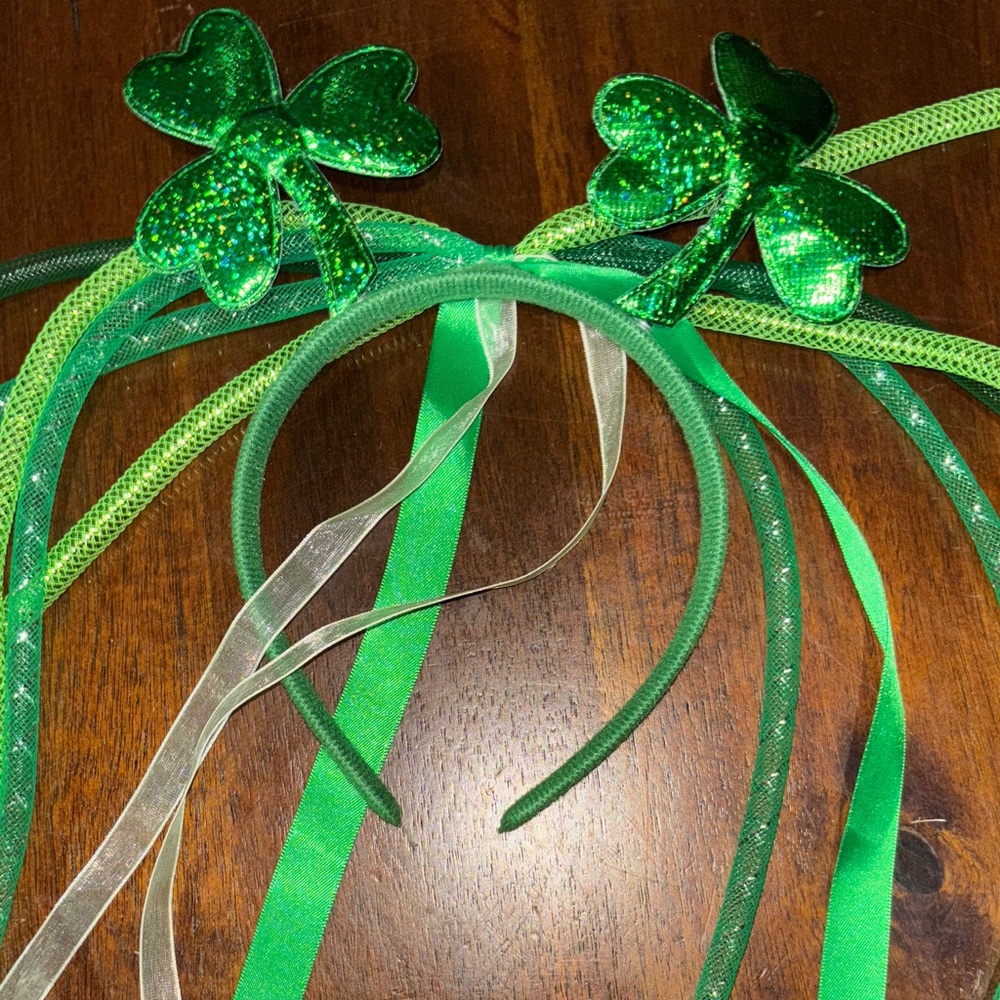 Green Shamrock Headband